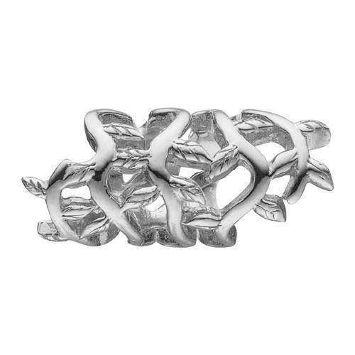 Image of Christina Collect 925 sterling sølv Buckthorn bred ring af tjørnekvist, model 630-S77
